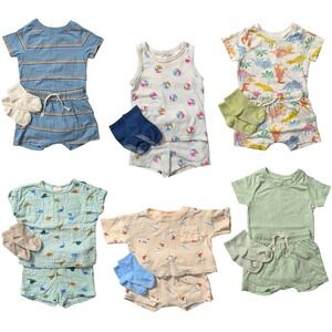 Adorable 18M Baby Outfit Bundle 6 Sets Matching Socks Cat & Jack Old Navy
